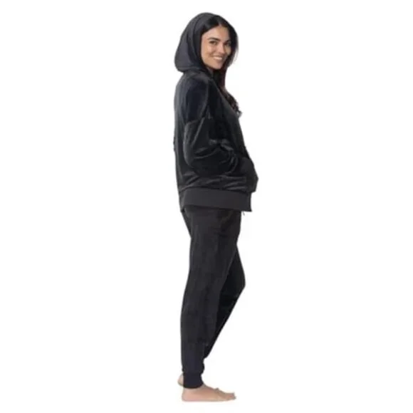 Felina Women's 2 Piece Velour Track Suit, Hoodie and Jogger Lounge Set (US, - Picture 3 of 8